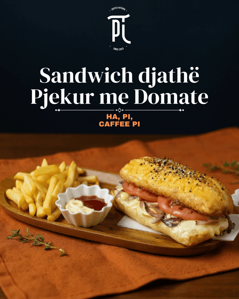 Sandwich djathë Pjekur me Domate